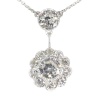 Art Deco Reverie: Fifties Diamond Pendant with 4.27ct Elegance